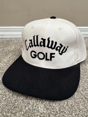 VTG 90s Callaway Big Bertha Golf Hat Strap Back O/S Like NEW